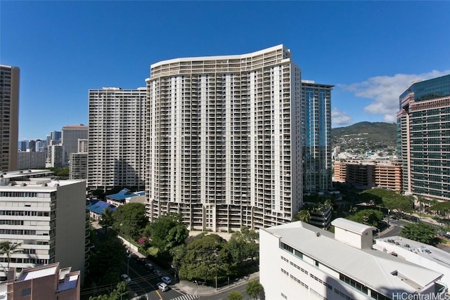 view of property with a mountain view