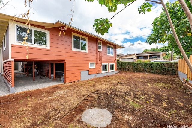 view of back of property