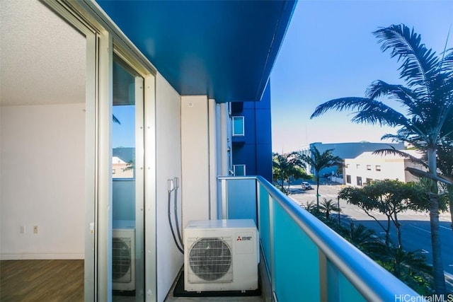 balcony with ac unit