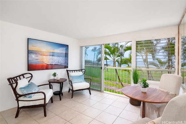 view of sunroom