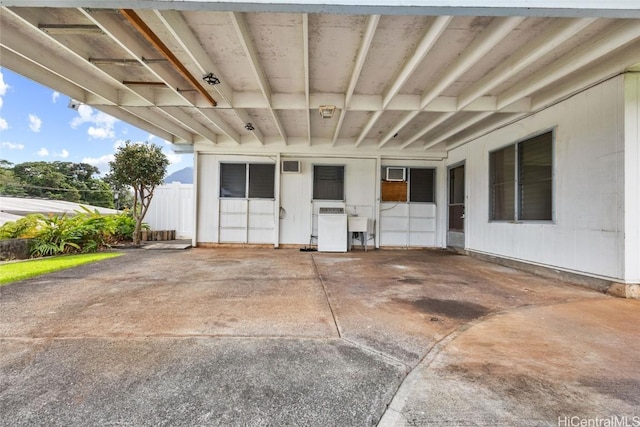 view of patio / terrace with sink