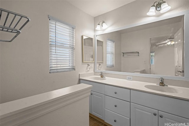 bathroom with vanity