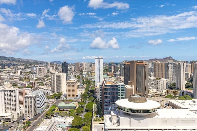 view of city with a mountain view