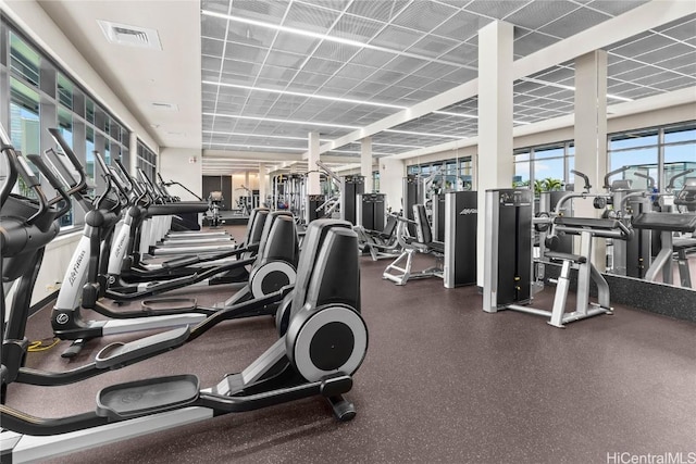 view of exercise room