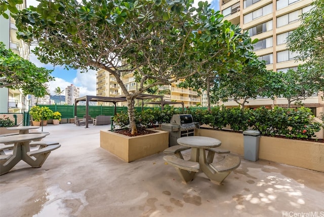 view of patio / terrace featuring area for grilling