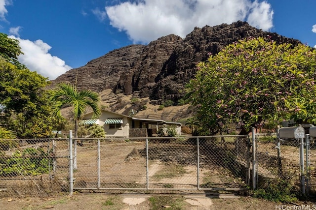 view of mountain feature