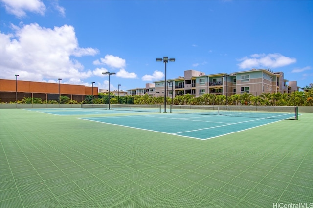 view of sport court