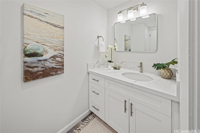 bathroom featuring vanity