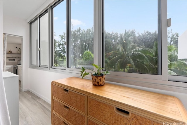 interior space featuring hardwood / wood-style floors