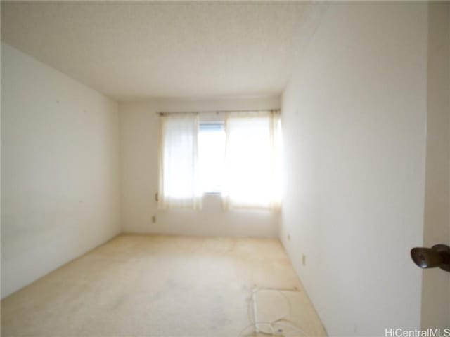 empty room featuring light carpet