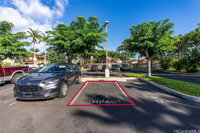 view of vehicle parking