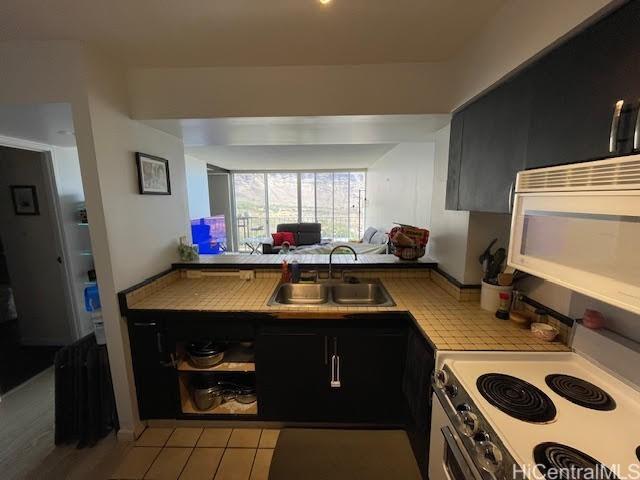 kitchen featuring range with electric cooktop and sink