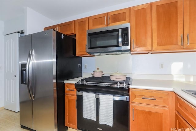 kitchen with stainless steel appliances