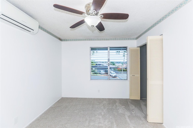 94-15 Kaweo Pl, Mililani, HI 96789 - unfurnished room with an AC wall unit, carpet flooring, and a ceiling fan