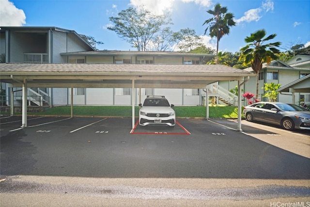 view of car parking