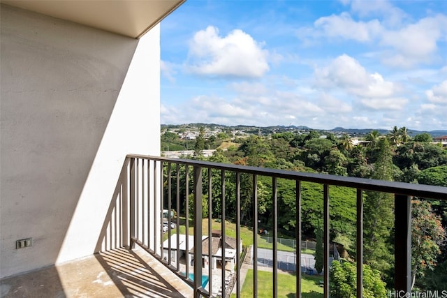 view of balcony