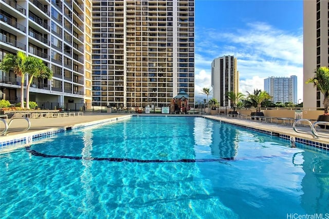 view of pool