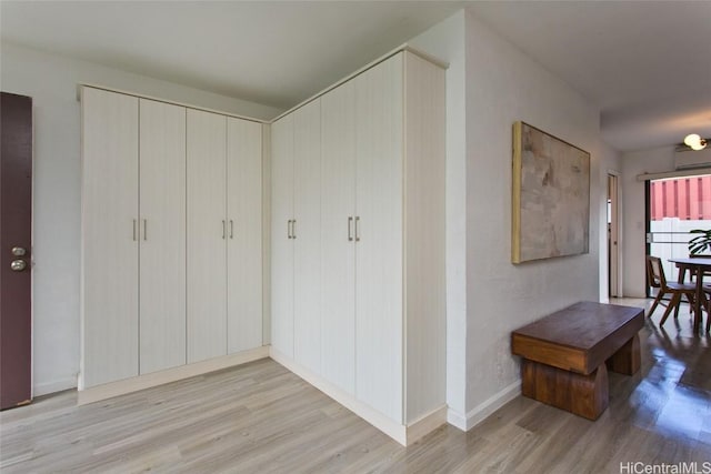 closet featuring a wall unit AC