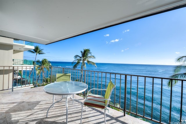 2987 Kalakaua Ave Unit 706, Honolulu, HI 96815 - balcony with a water view