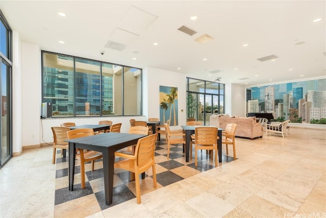 view of dining room