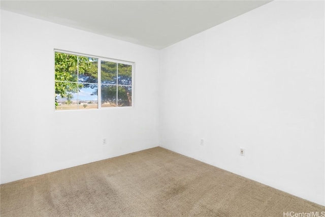 view of carpeted empty room