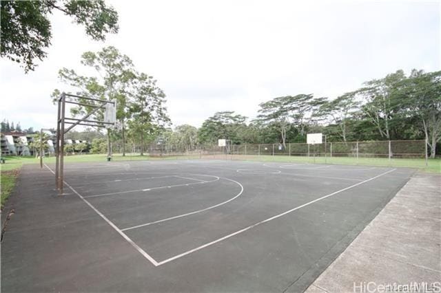 view of basketball court