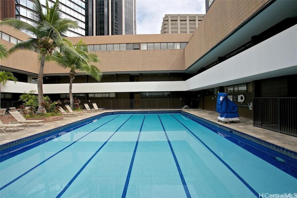 view of pool