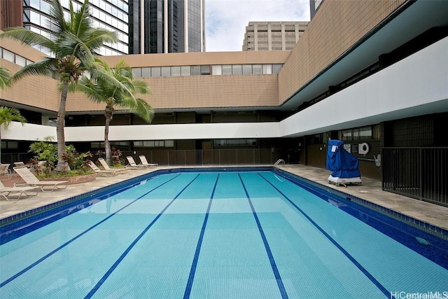 view of pool