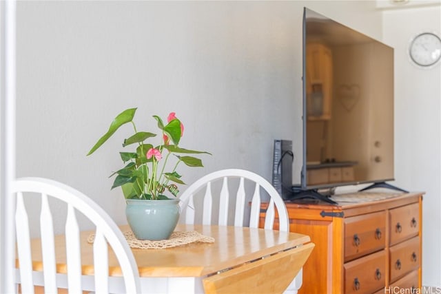 view of dining space