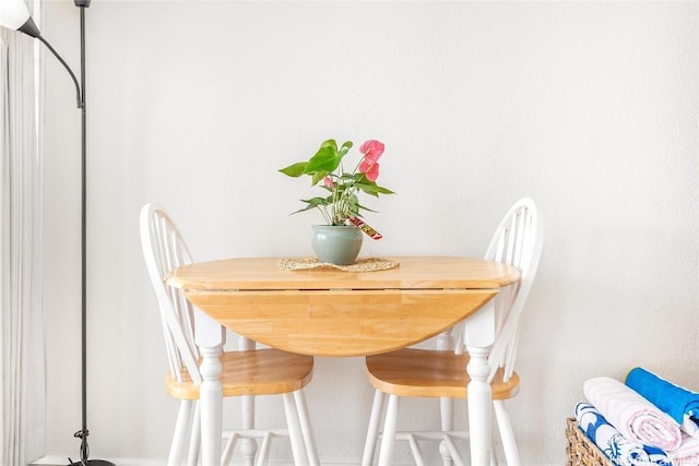 view of dining area