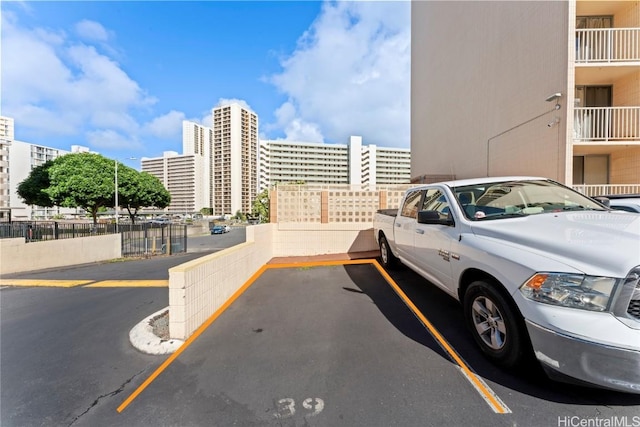 view of car parking