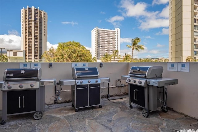 view of patio / terrace featuring grilling area