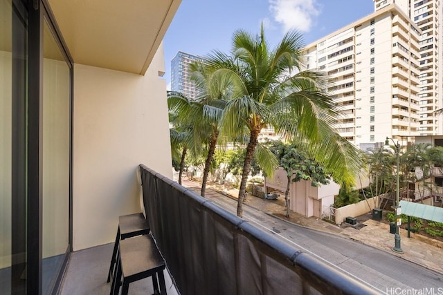 view of balcony