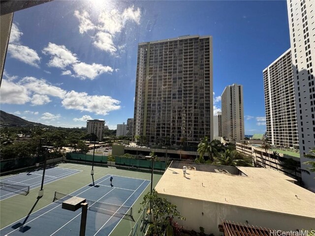 view of tennis court