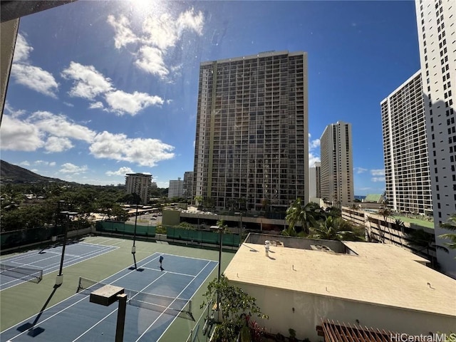 view of sport court