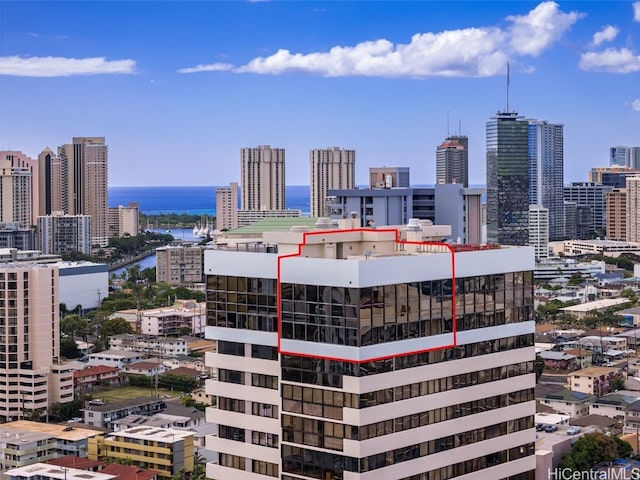 view of city featuring a water view