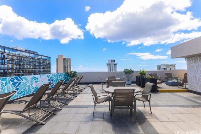 view of patio / terrace featuring an outdoor hangout area