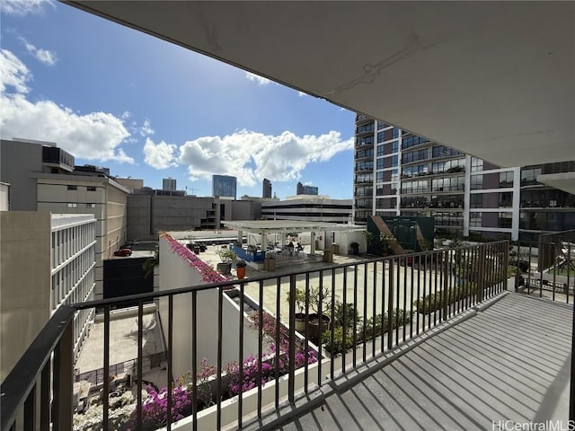 view of balcony