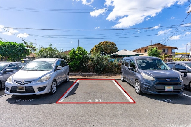 view of car parking