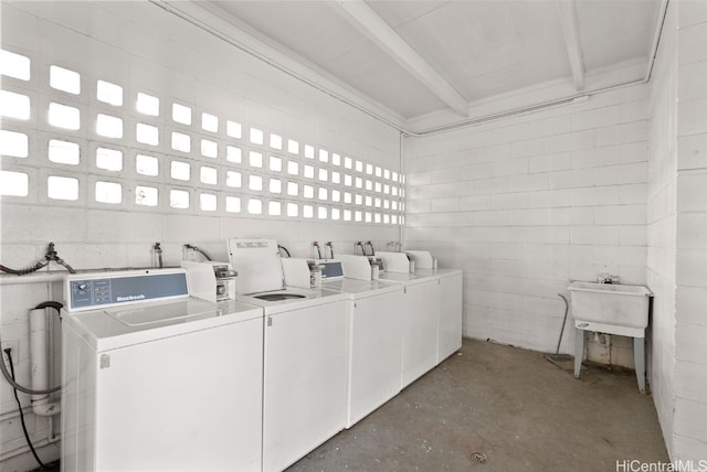 washroom featuring separate washer and dryer