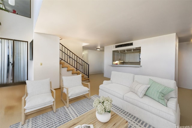 2240 Kuhio Ave Unit 3803, Penthouse Honolulu, HI 96815 - living area with stairway
