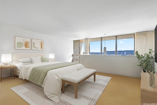 2240 Kuhio Ave Unit 3803, Penthouse Honolulu, HI 96815 - bedroom featuring carpet floors and a water view
