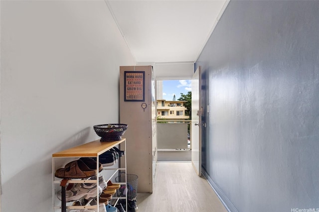 419A Atkinson Dr Unit 208, Honolulu, HI 96814 - hall with light wood-style flooring