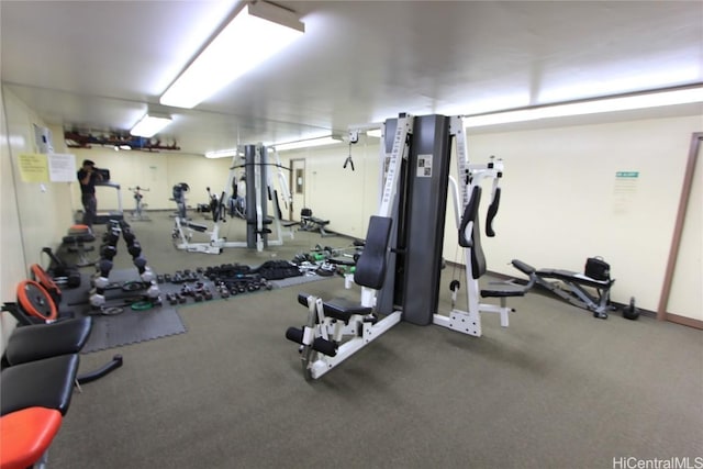 view of exercise room