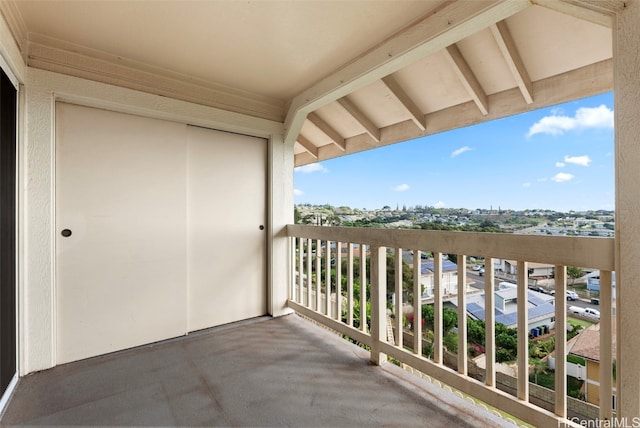 view of balcony