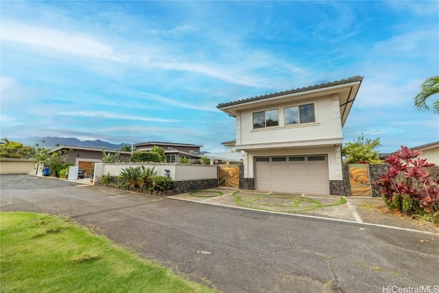 view of front of house featuring a garage