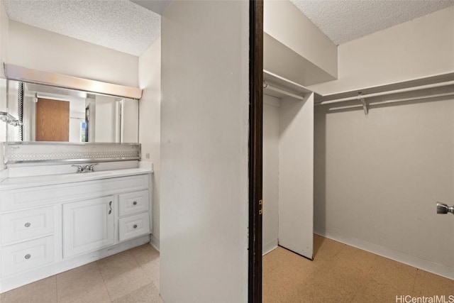 walk in closet featuring sink