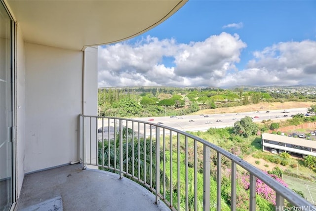 view of balcony