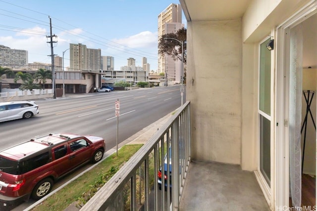 view of balcony