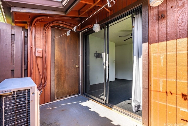 entrance to property with central AC and ac unit